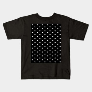 Black and White Retro VSCO Aesthetic stars pattern Kids T-Shirt